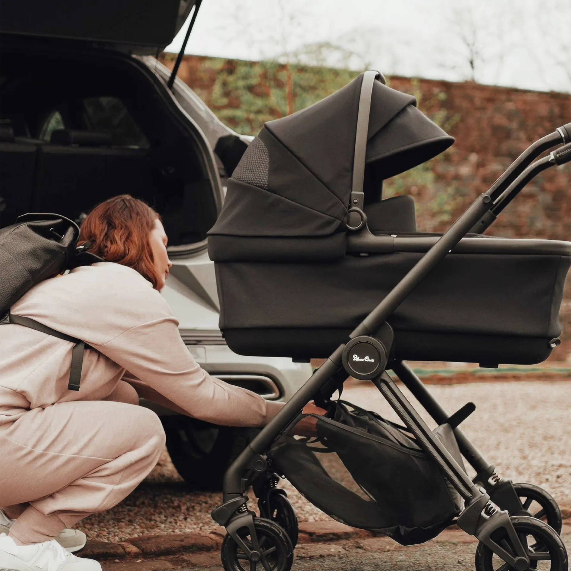 Silver Cross Dune 2 with First Bed Folding Carrycot - Mocha