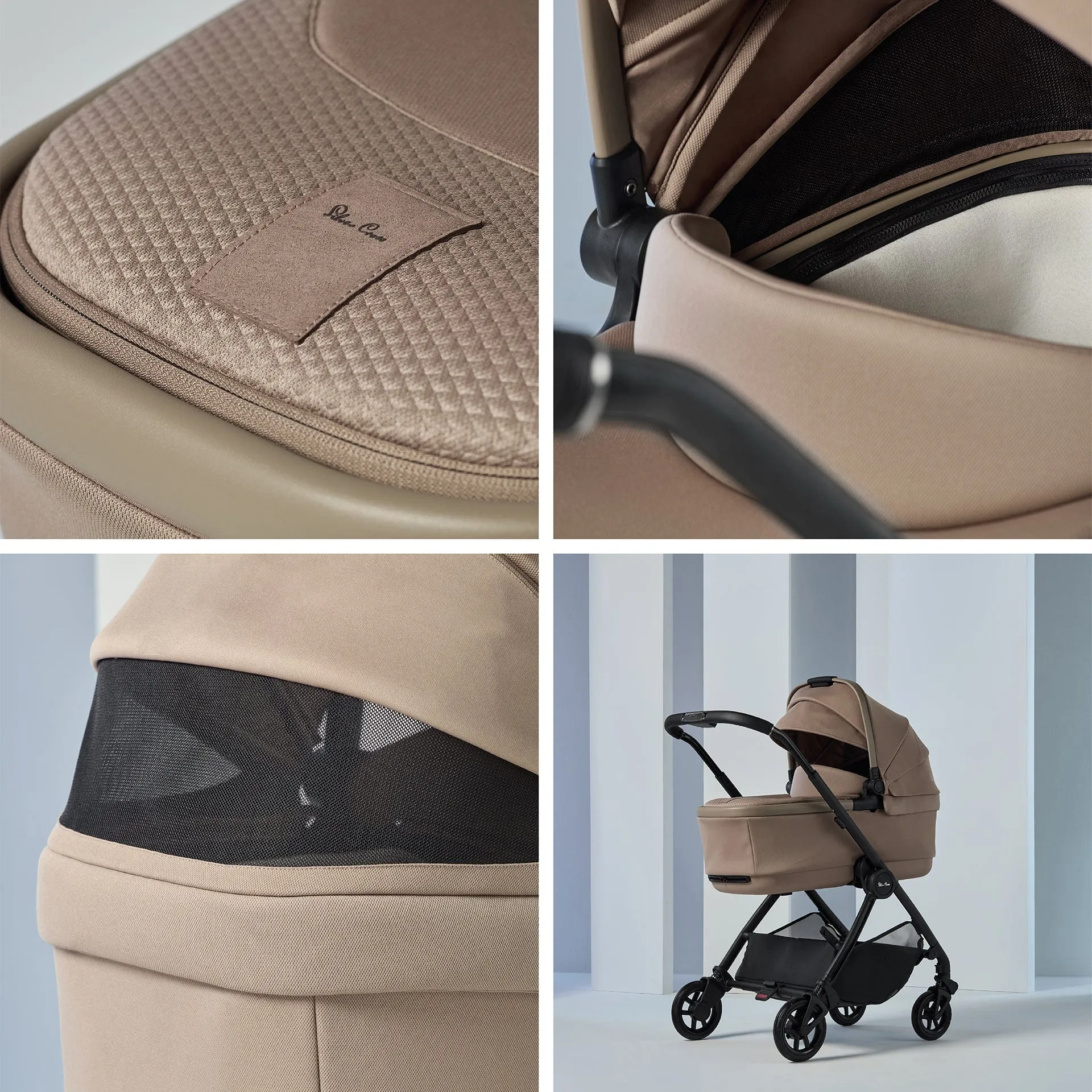 Silver Cross Dune 2 with First Bed Folding Carrycot - Mocha