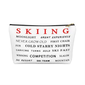 Skiing Memories - Accessory Pouch w T-bottom