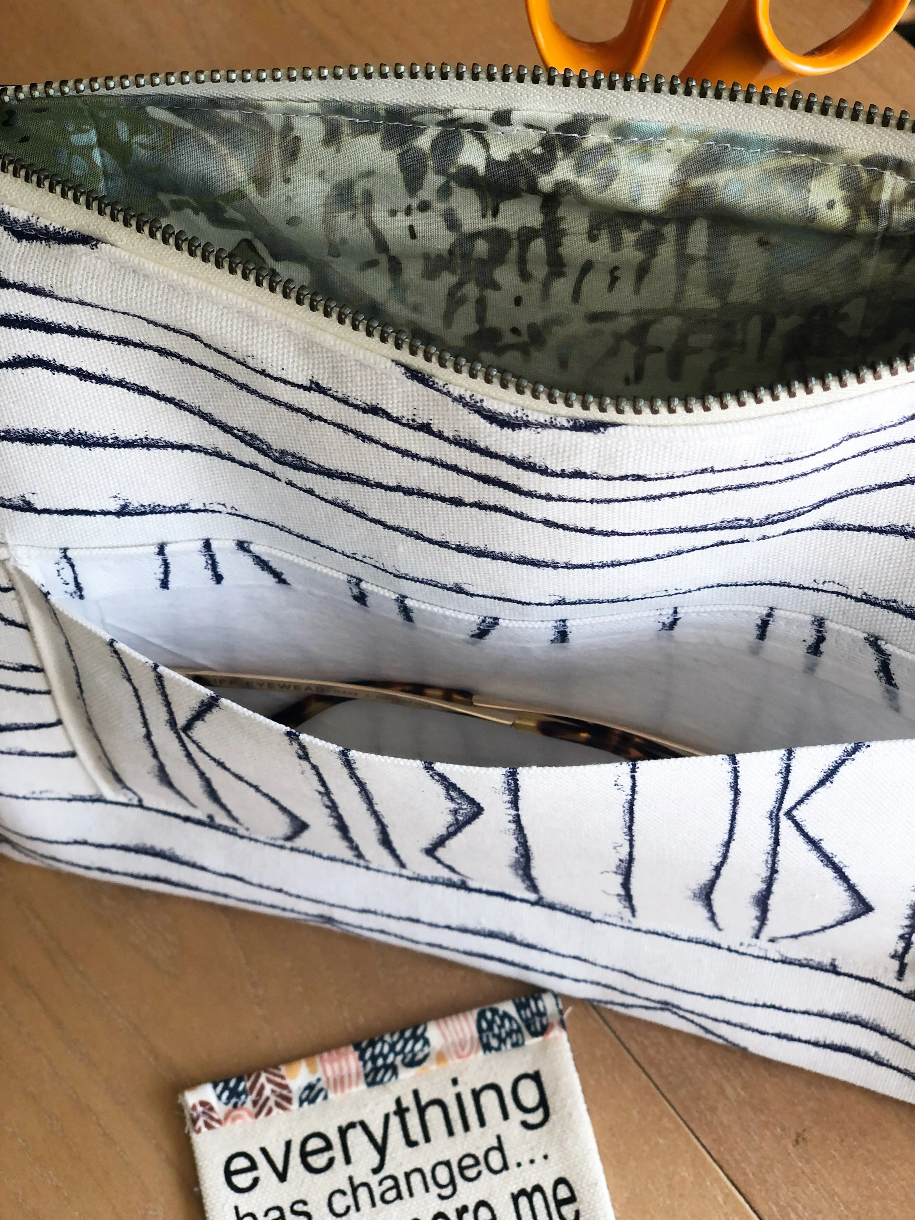 smart pocket - canvas zip bag