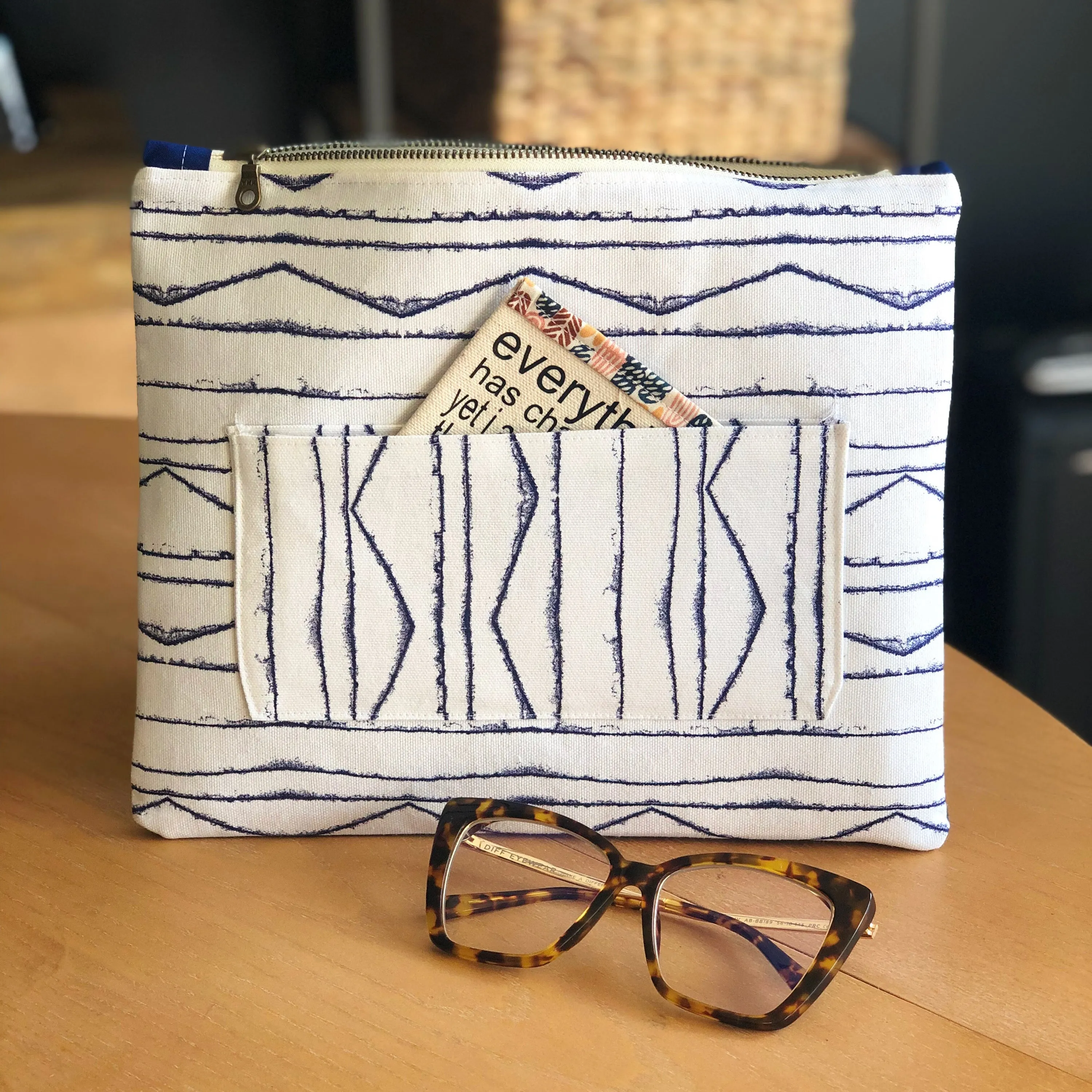 smart pocket - canvas zip bag