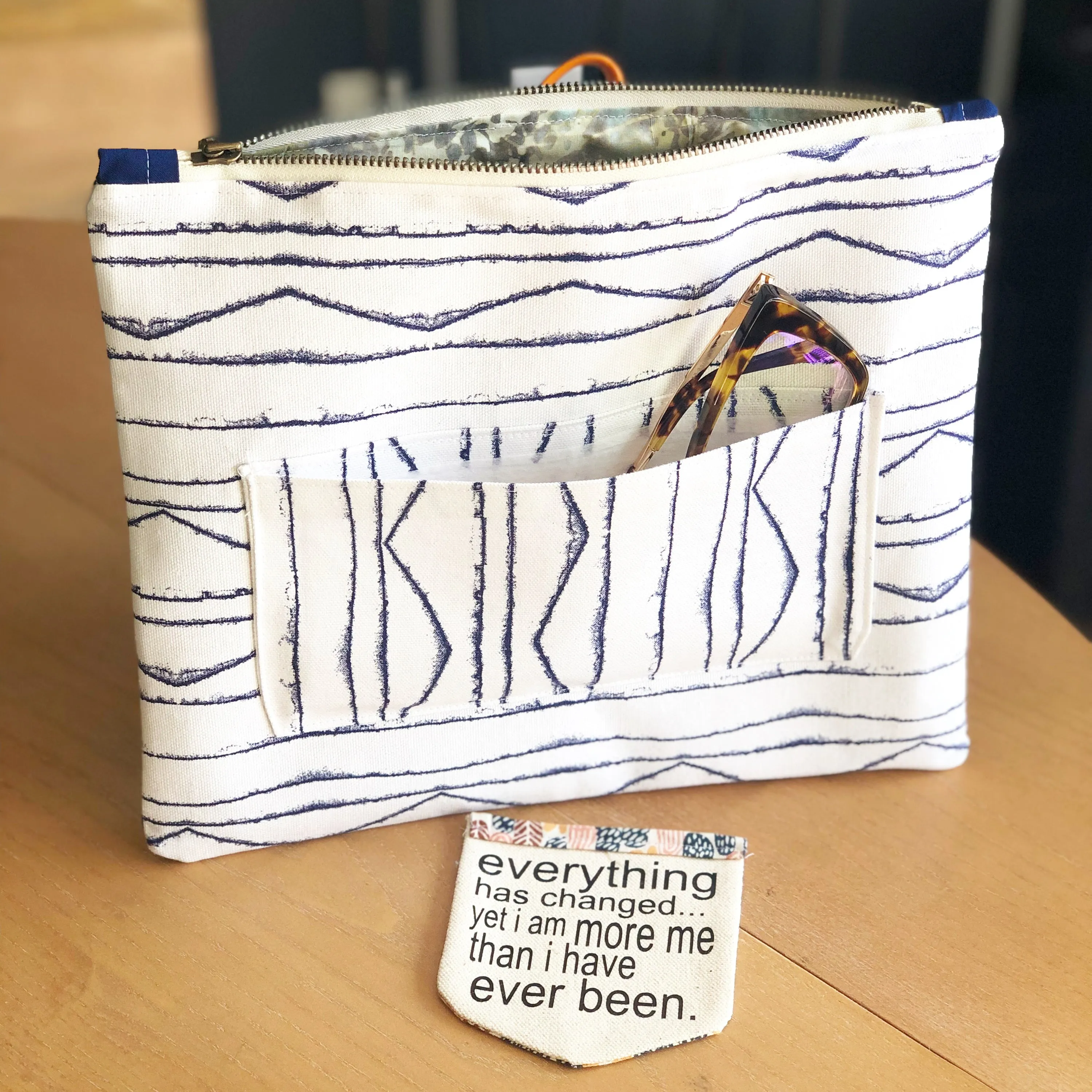 smart pocket - canvas zip bag
