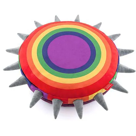 Spiked Rainbow Pet Bed