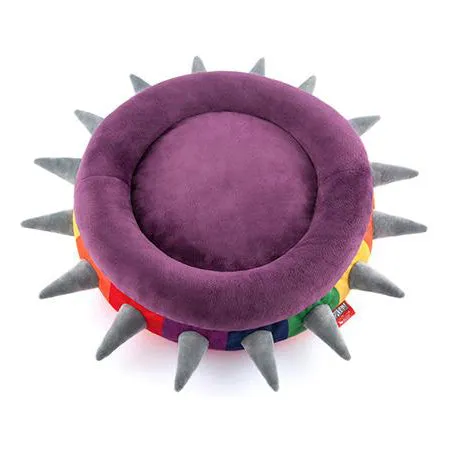 Spiked Rainbow Pet Bed