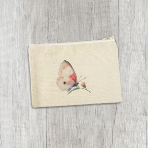 Spring Butterfly - Canvas Zipper Pouch