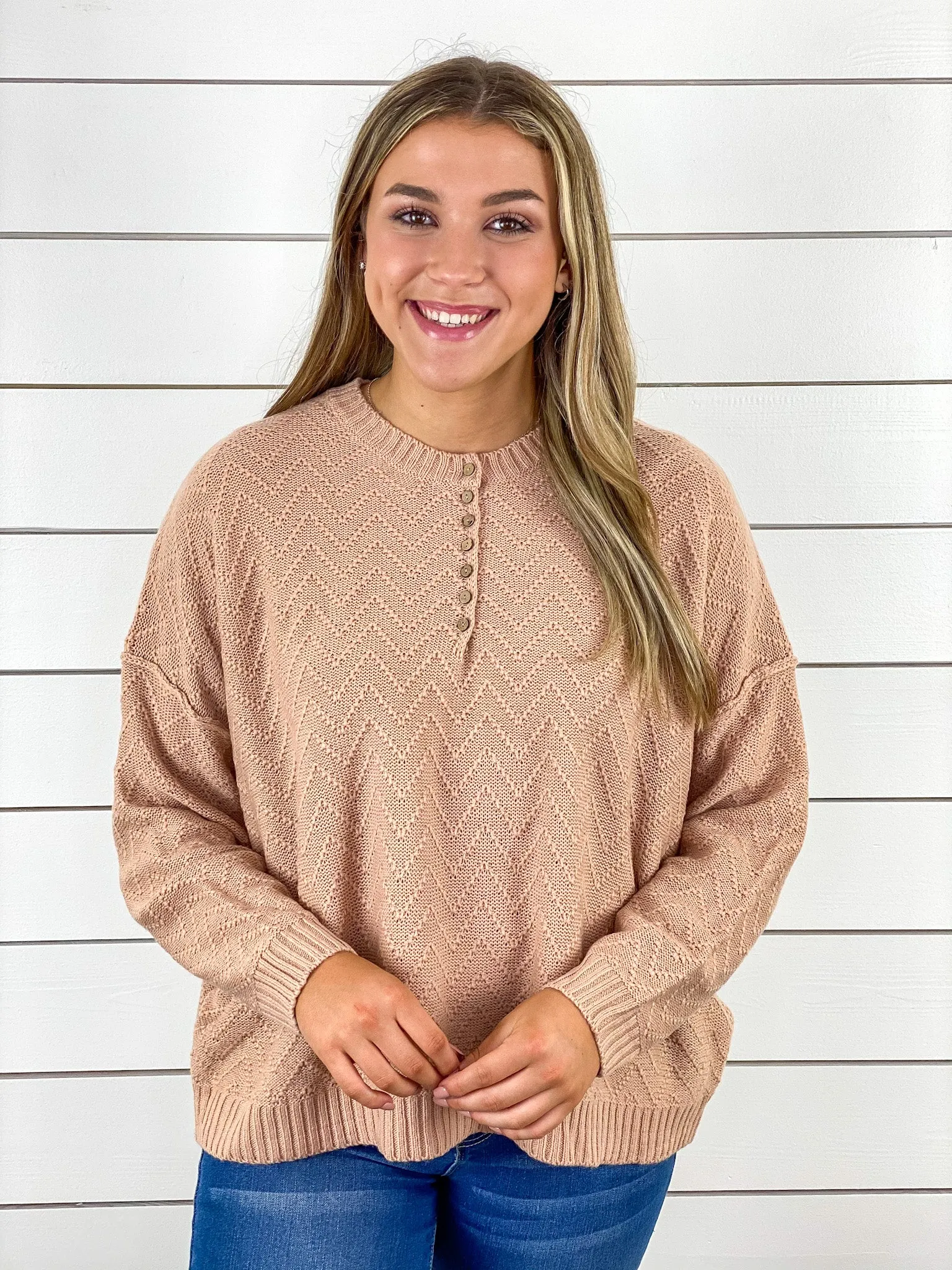 Springtime Sweater - Peach