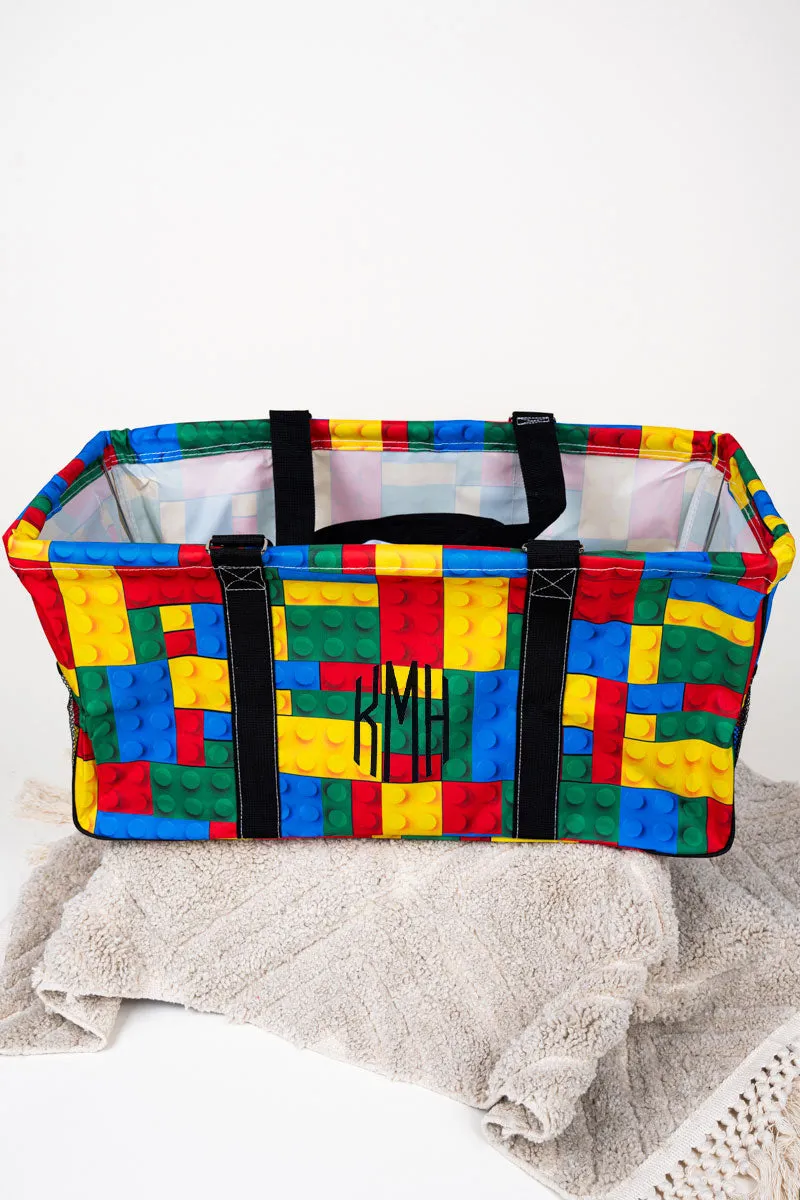Stack 'Em Up Collapsible Haul-It-All Basket with Mesh Pockets