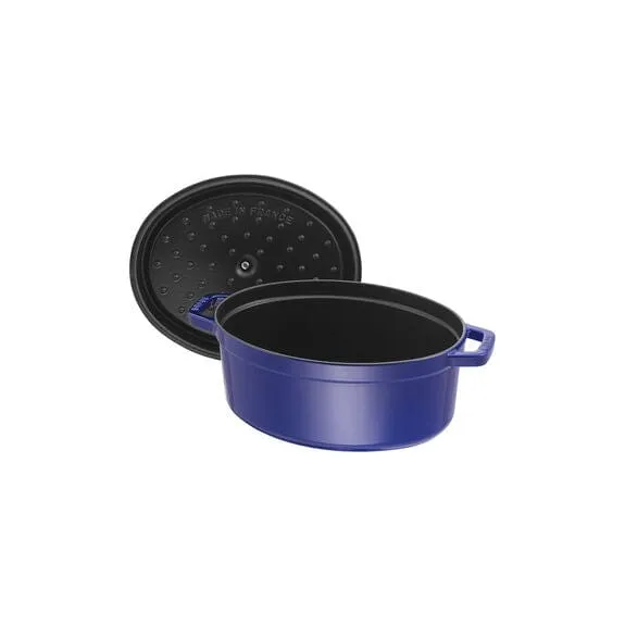 Staub Cast Iron Casserole Oval Dark Blue 33cm STB-1103391