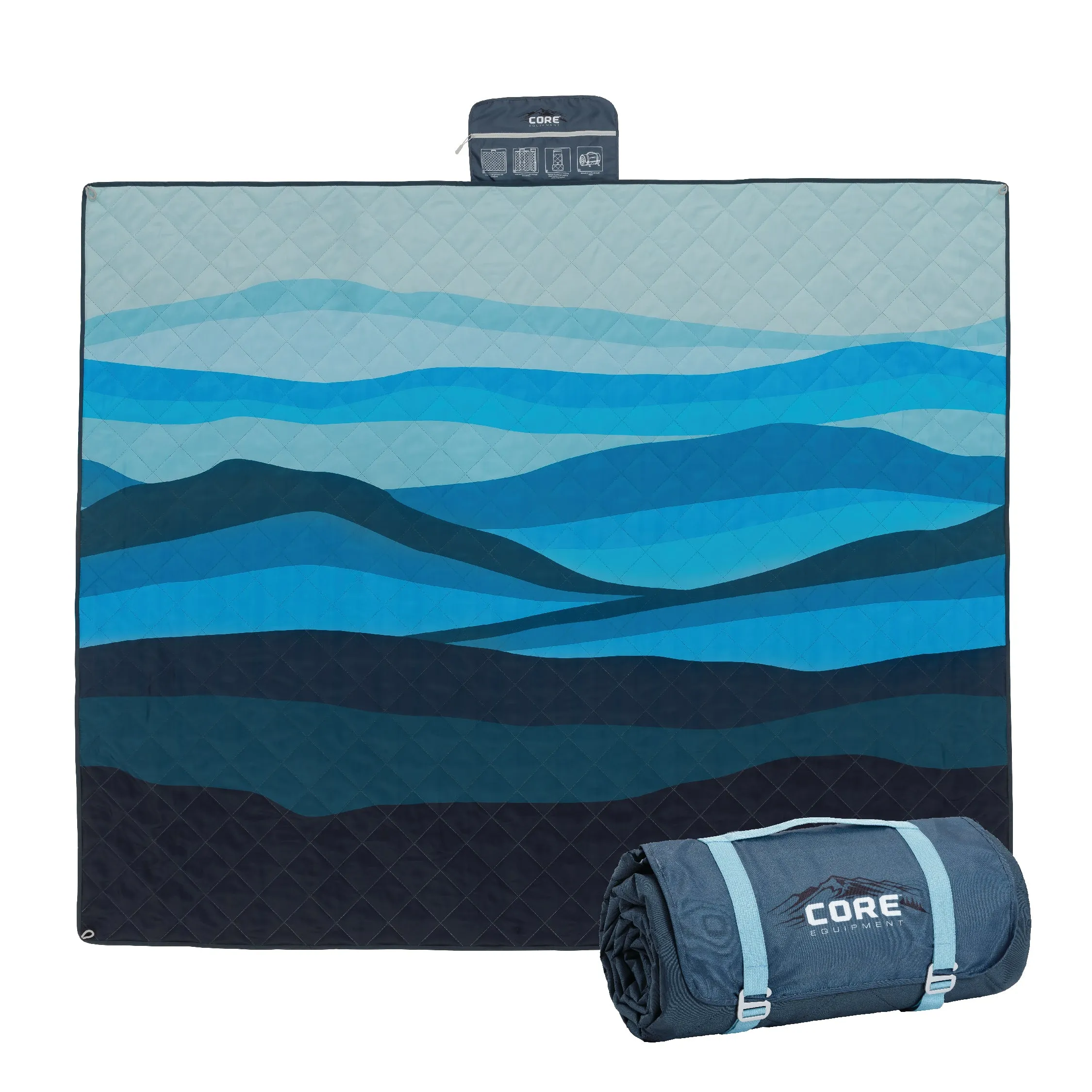 Staydown Anchortech Outdoor Travel Weighted Ground Blanket
