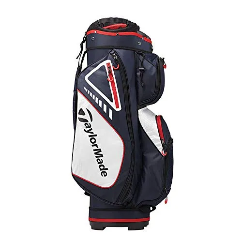 TaylorMade 2019 Golf Select Cart Bag, Navy/Red/White