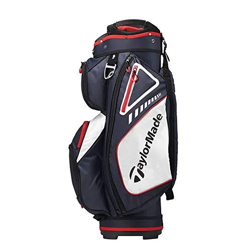 TaylorMade 2019 Golf Select Cart Bag, Navy/Red/White