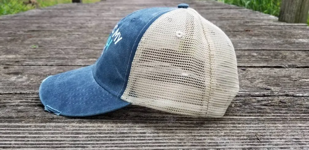 This Is My Beach Hat, 8 color options, mesh back