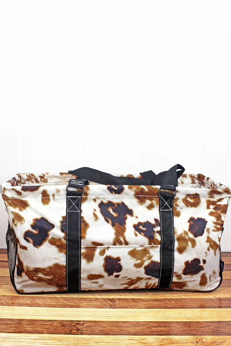 Till The Cows Come Home Collapsible Haul-It-All Basket with Mesh Pockets