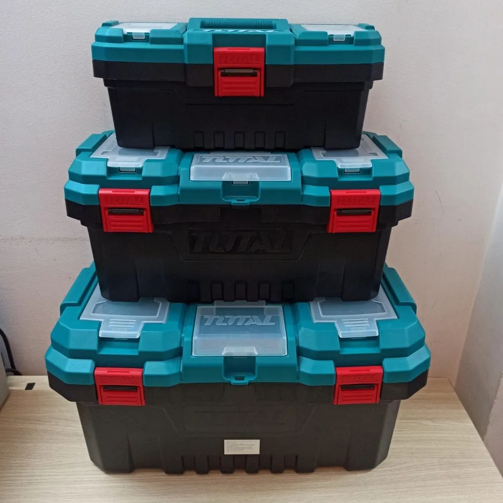 Total 3 Pieces Plastic Tool Boxes - TPBXK0031