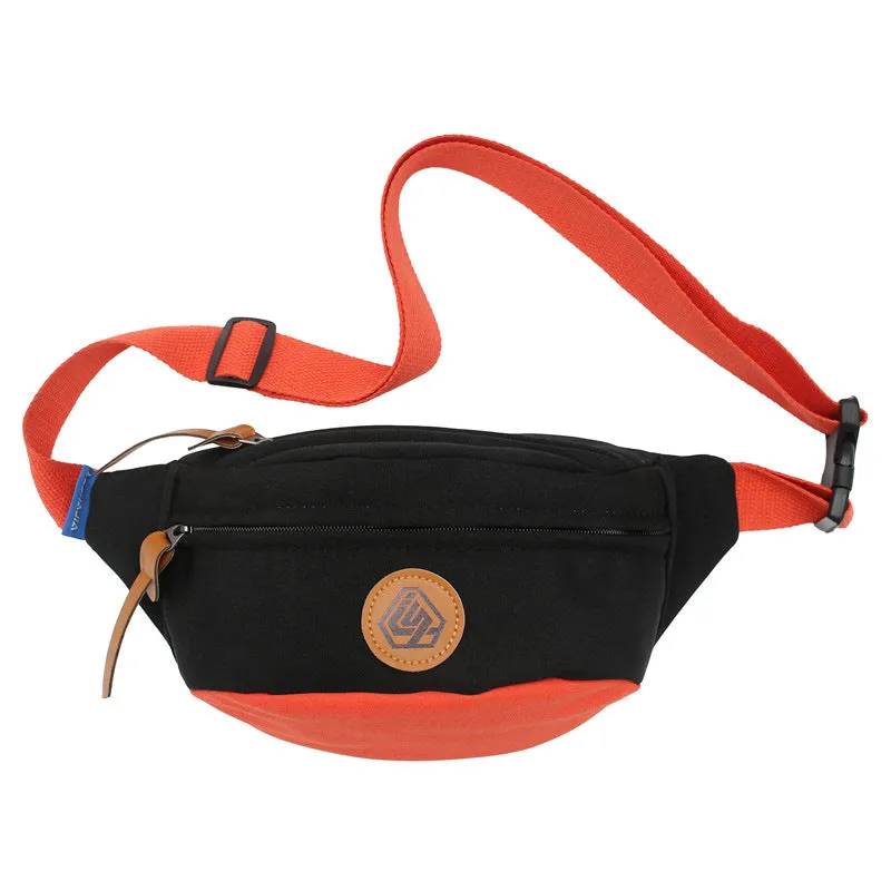 Trendy Color Contrast Messenger Chest Bag