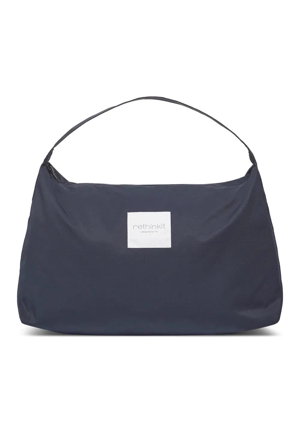 Triangle Tote Bag Cloud - dark navy
