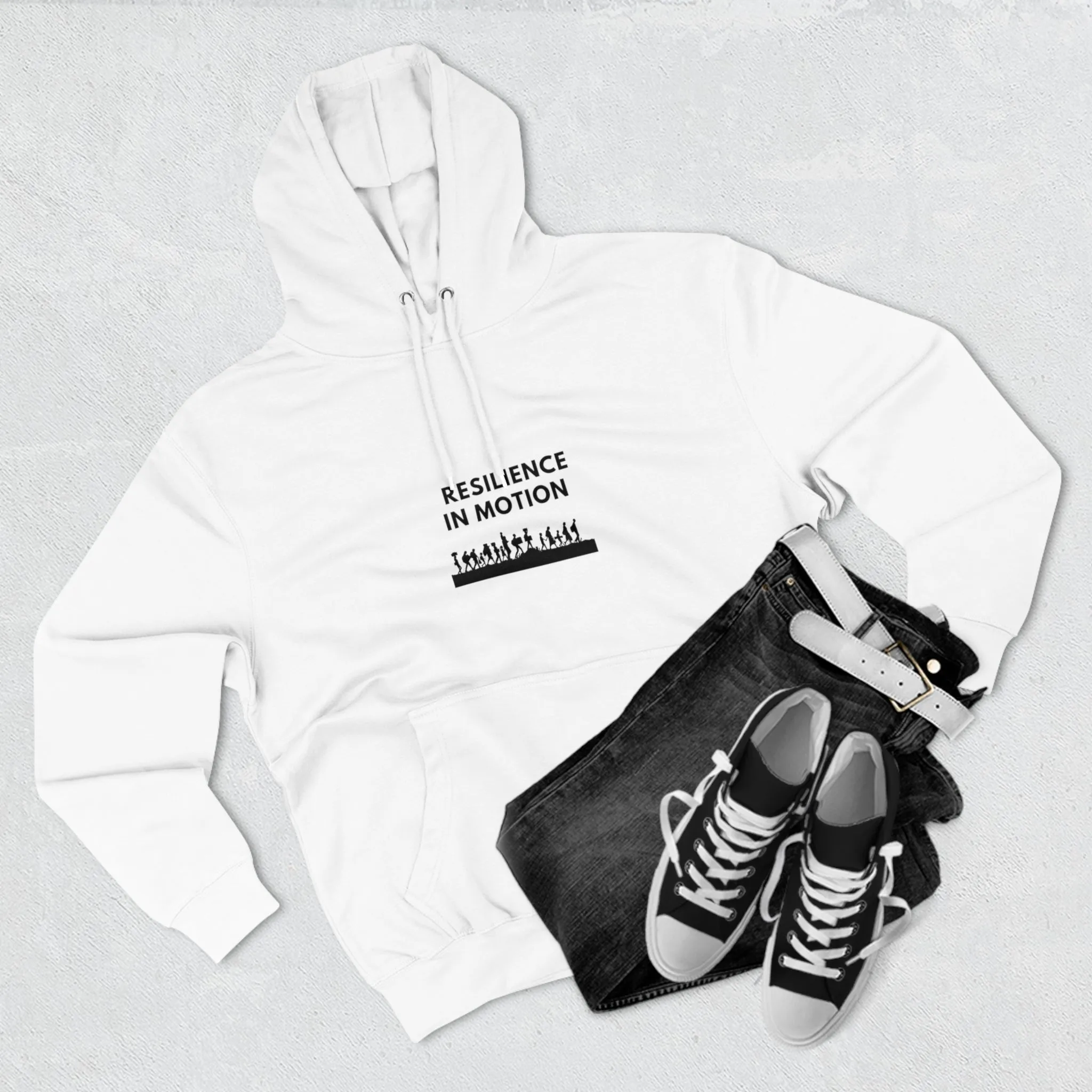 Unisex Premium Pullover Hoodie-Resilience in Motion