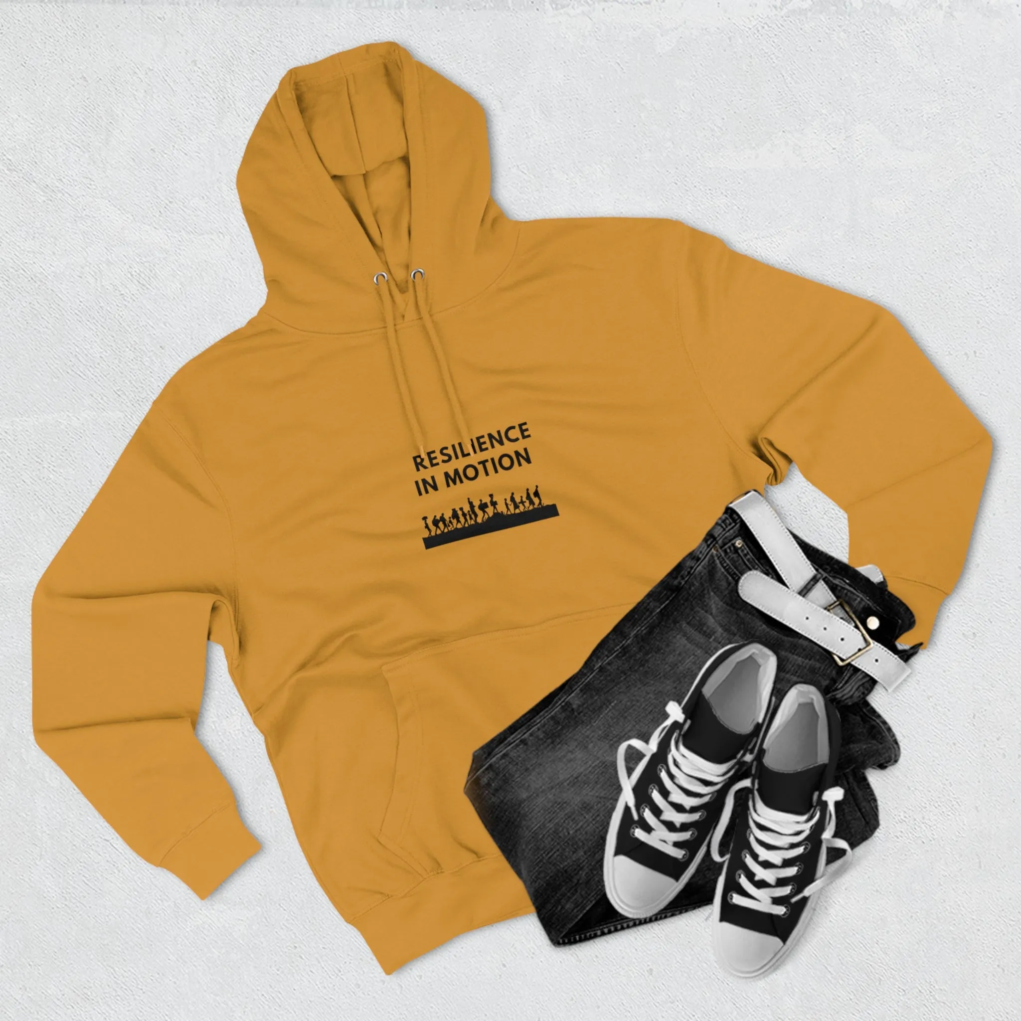Unisex Premium Pullover Hoodie-Resilience in Motion