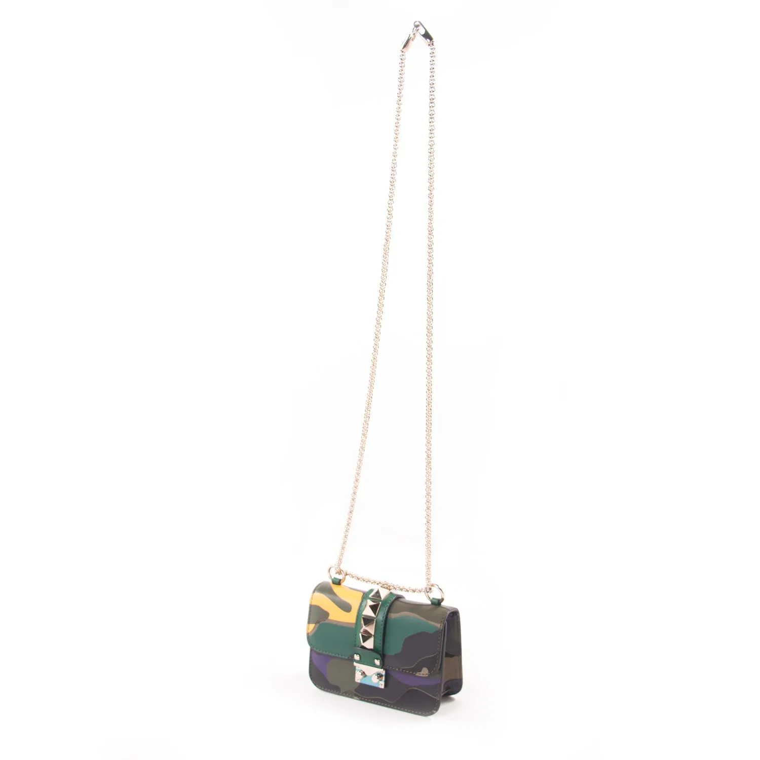 Valentino Camo Glam Lock Rockstud Bag