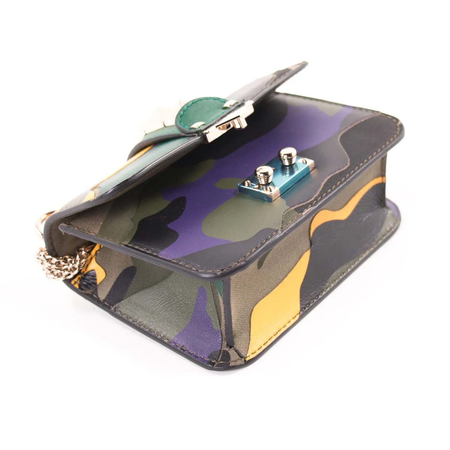 Valentino Camo Glam Lock Rockstud Bag