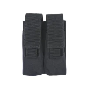 Voodoo Tactical Double Pistol Mag Pouch - Black