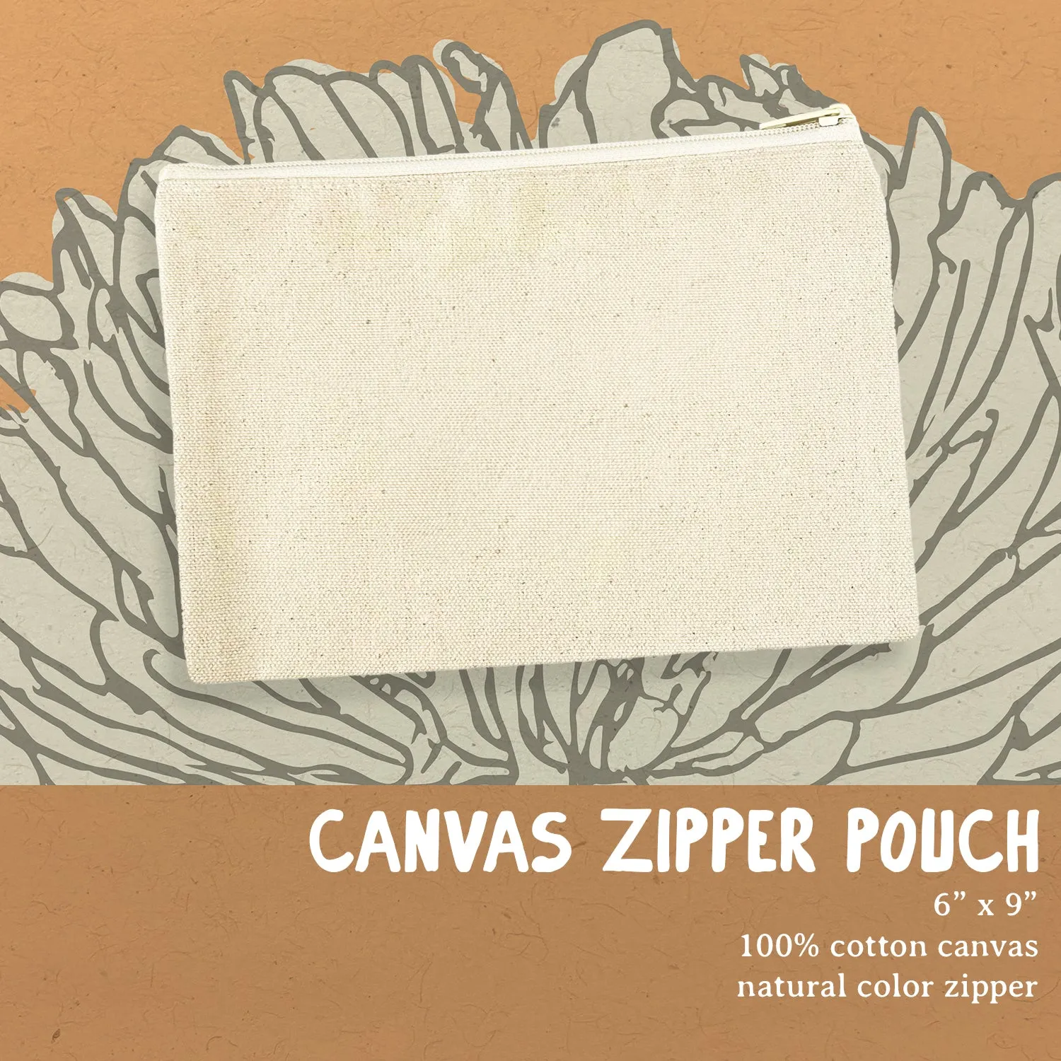 Wine Corks - Canvas Zipper Pouch