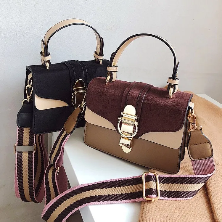 Women Leather Handbags Shoulder Bags Luxury Design Crossbody Purses(Black)