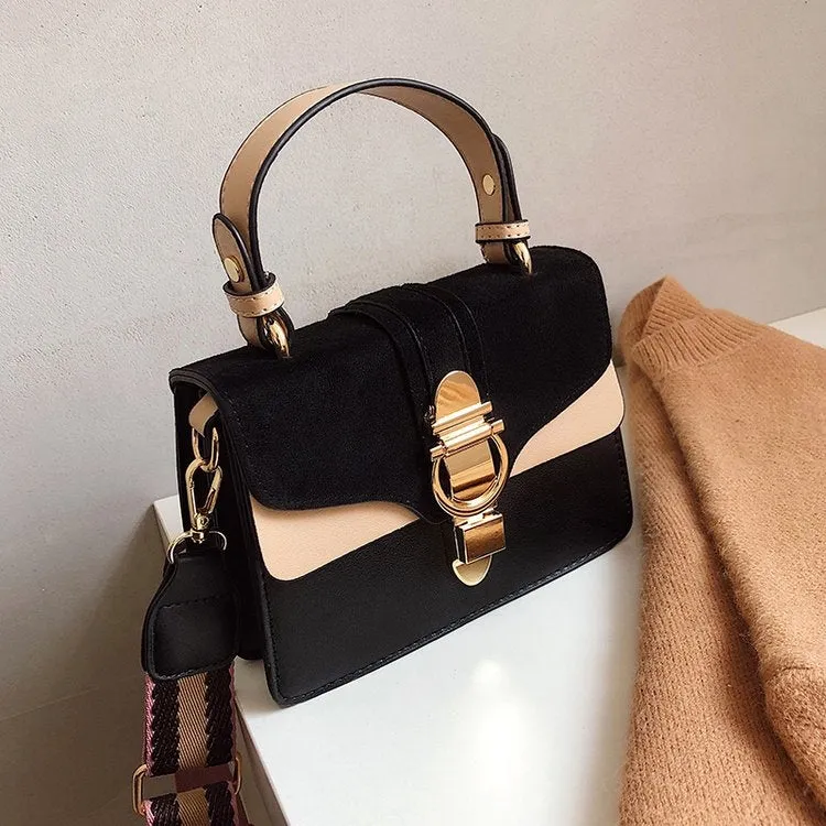 Women Leather Handbags Shoulder Bags Luxury Design Crossbody Purses(Black)