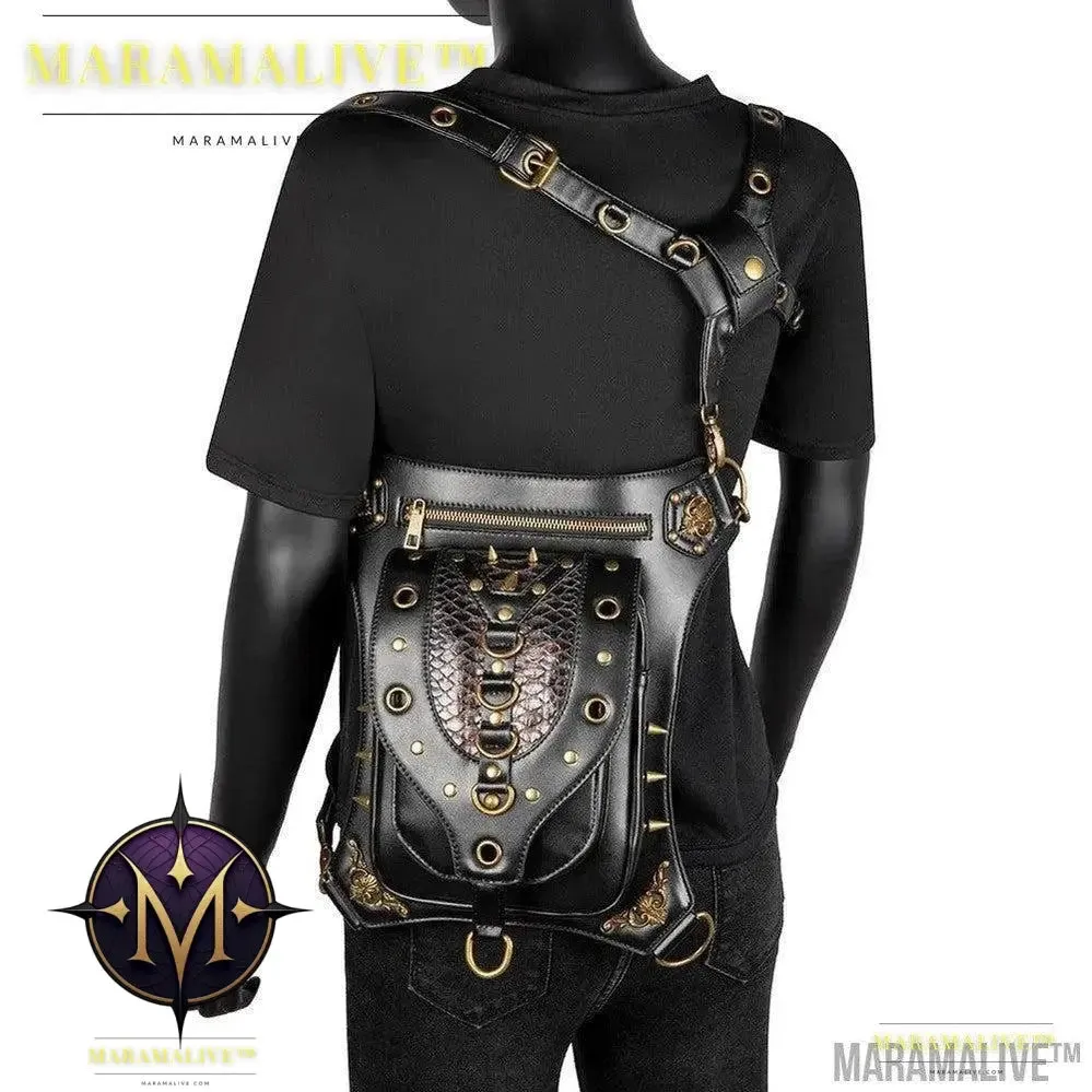 Women's Vegan-Friendly Steampunk Retro One Shoulder Messenger Bag