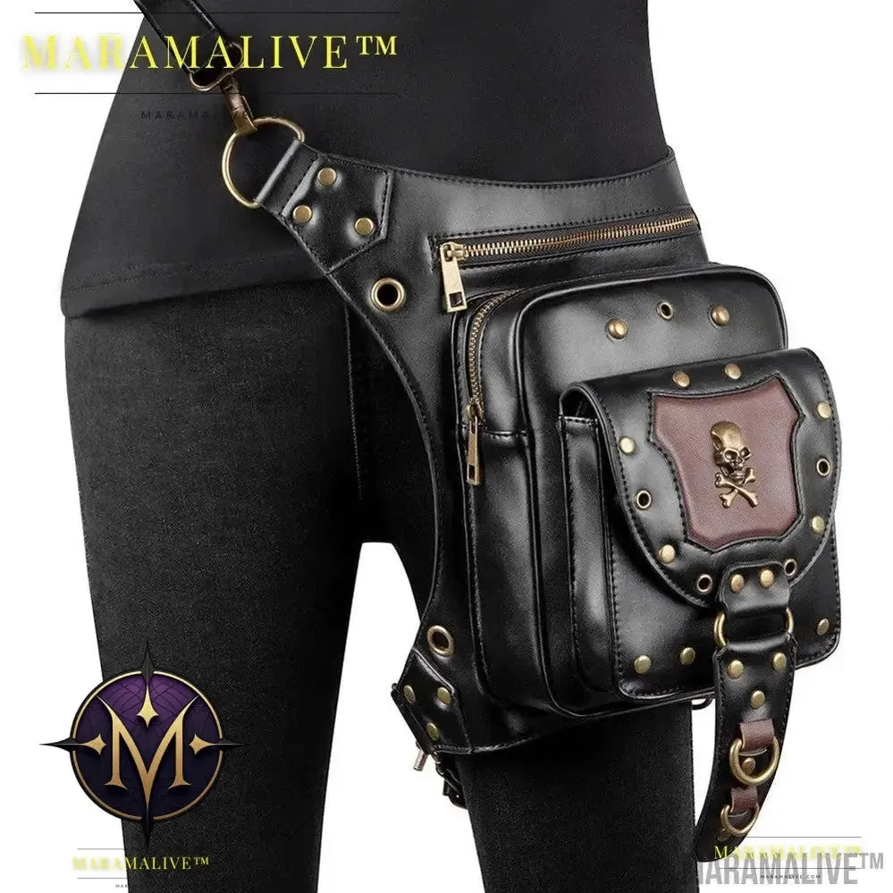 Women's Vegan-Friendly Steampunk Retro One Shoulder Messenger Bag