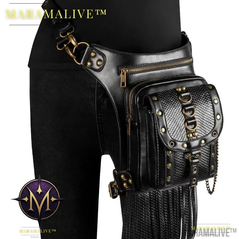 Women's Vegan-Friendly Steampunk Retro One Shoulder Messenger Bag