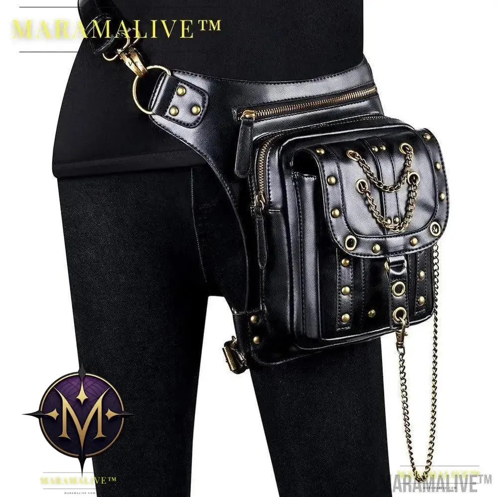 Women's Vegan-Friendly Steampunk Retro One Shoulder Messenger Bag