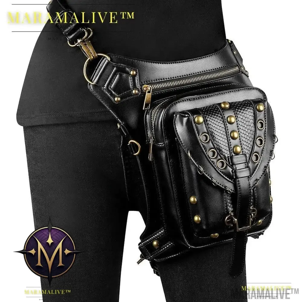 Women's Vegan-Friendly Steampunk Retro One Shoulder Messenger Bag