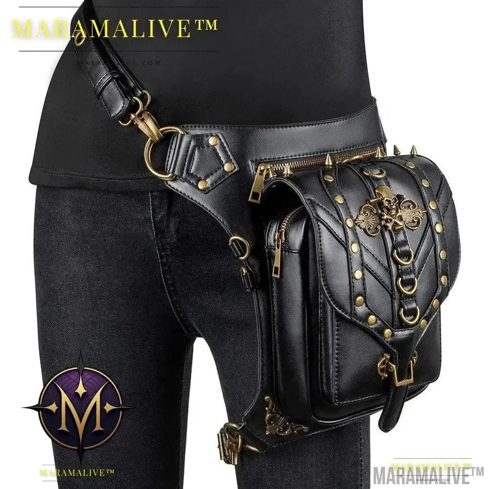 Women's Vegan-Friendly Steampunk Retro One Shoulder Messenger Bag