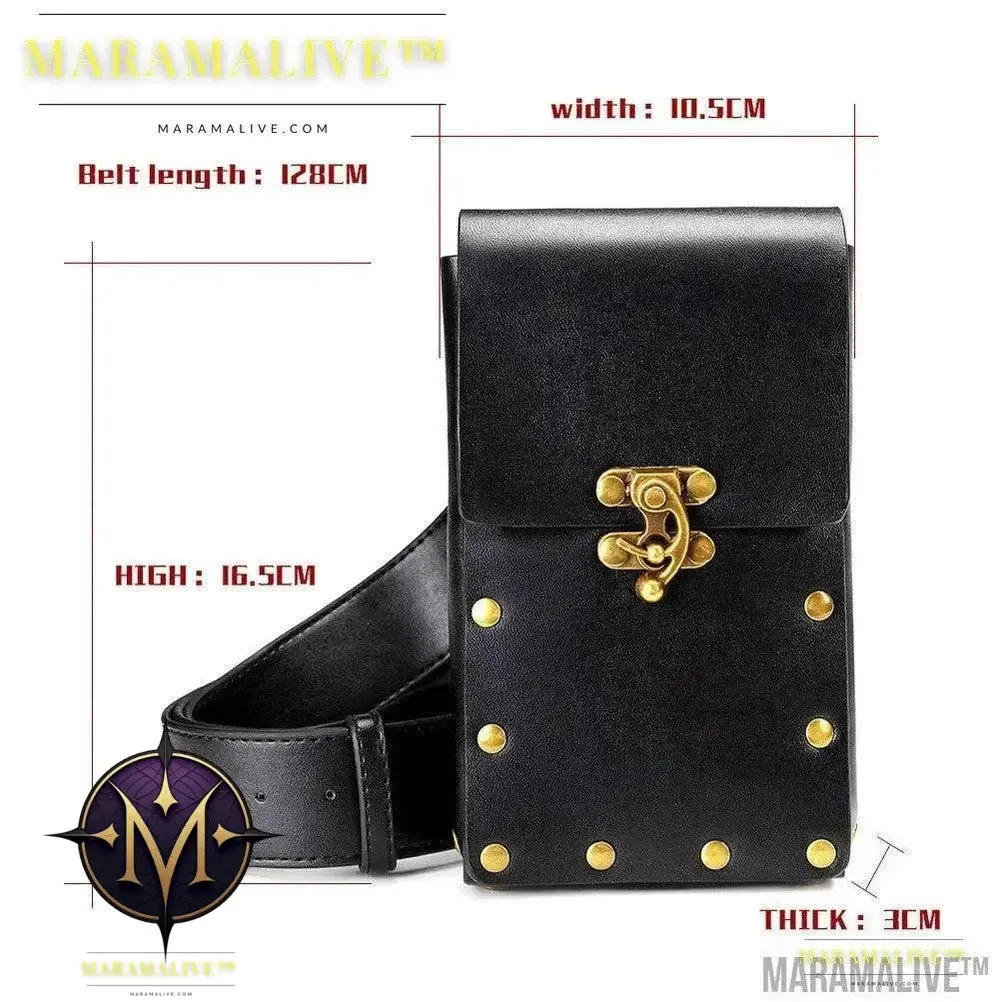 Women's Vegan-Friendly Steampunk Retro One Shoulder Messenger Bag