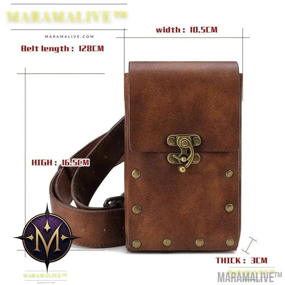 Women's Vegan-Friendly Steampunk Retro One Shoulder Messenger Bag