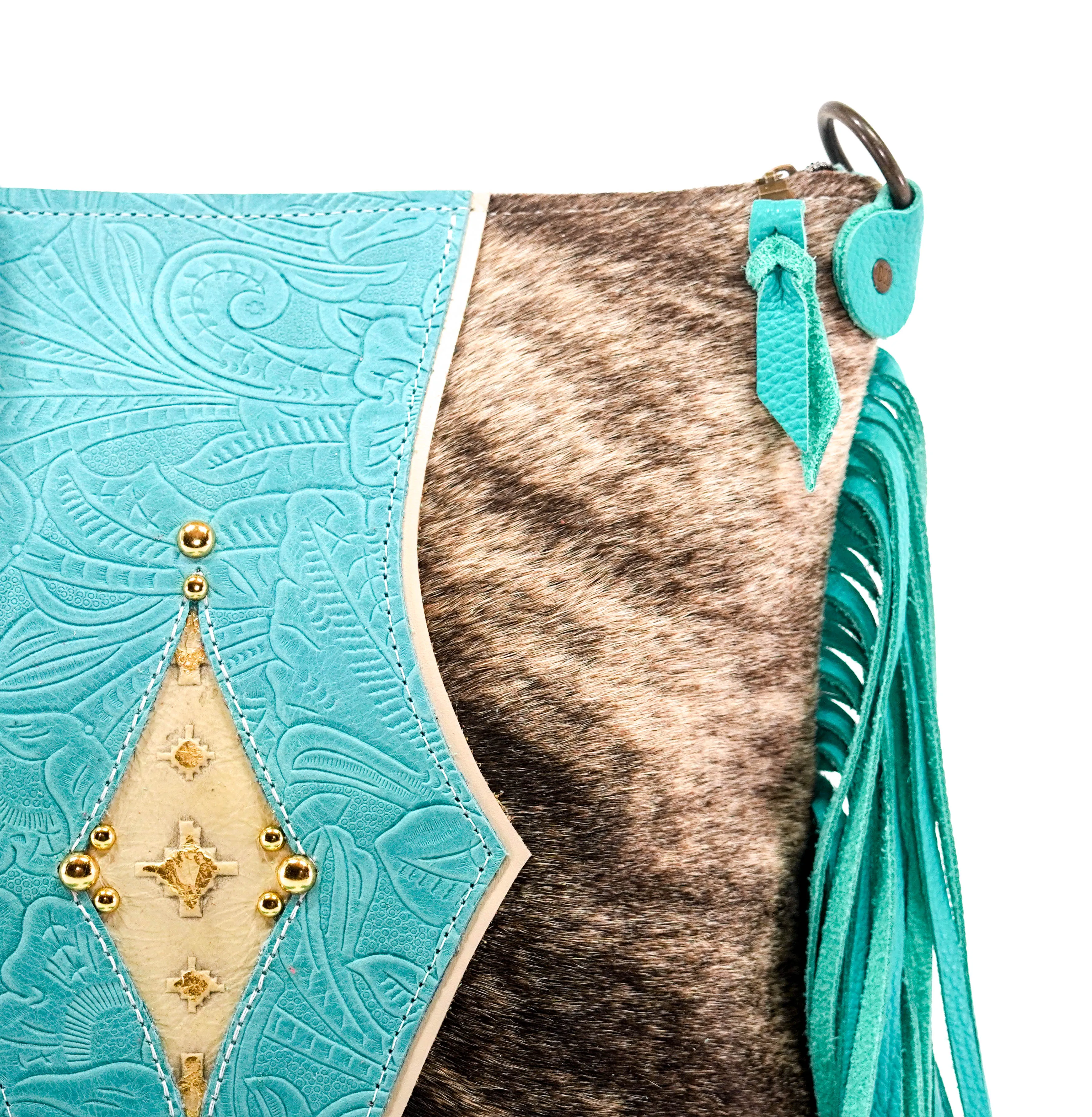 Wynonna - Brindle w/ Turquoise Denver Tool