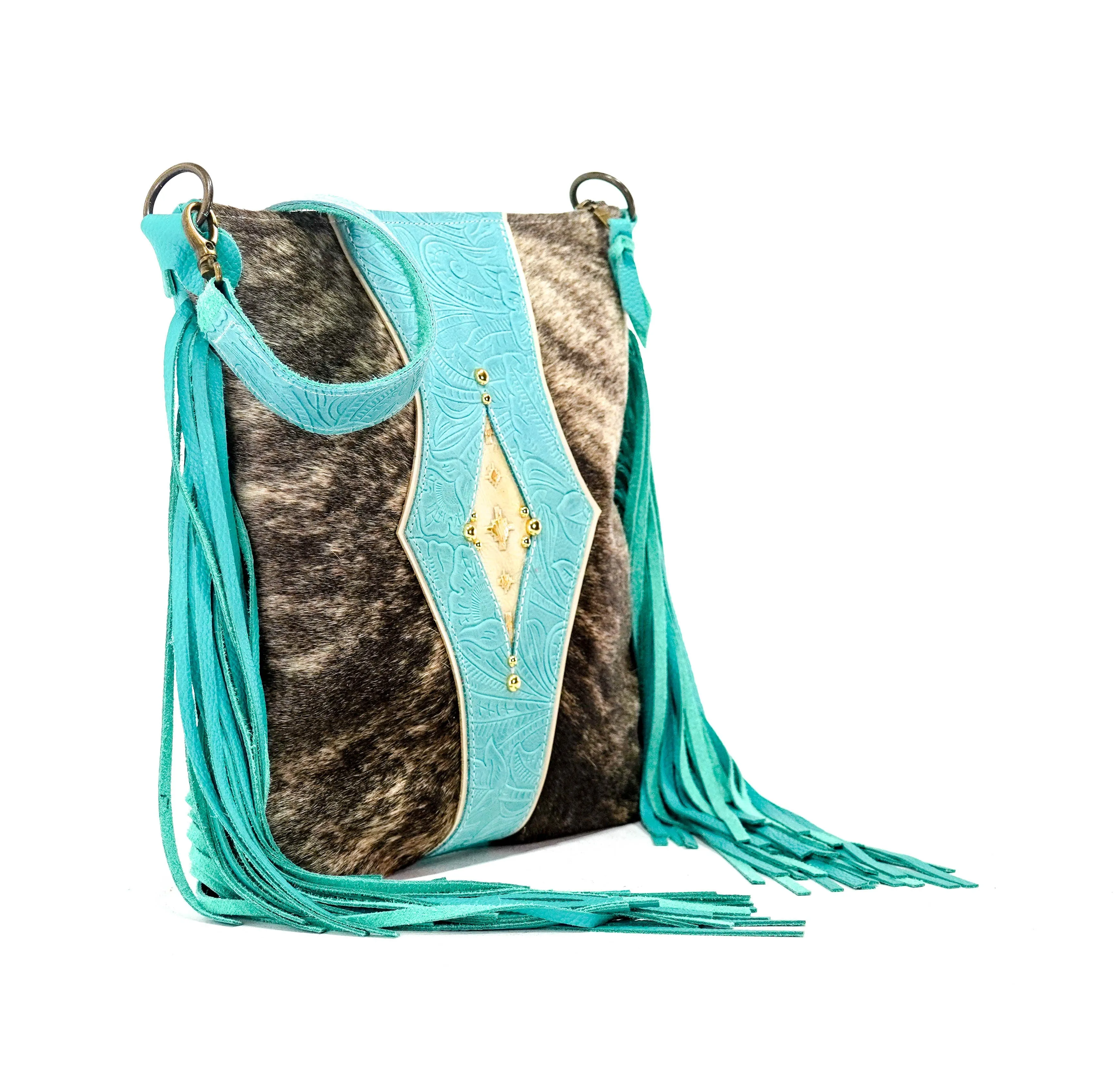 Wynonna - Brindle w/ Turquoise Denver Tool