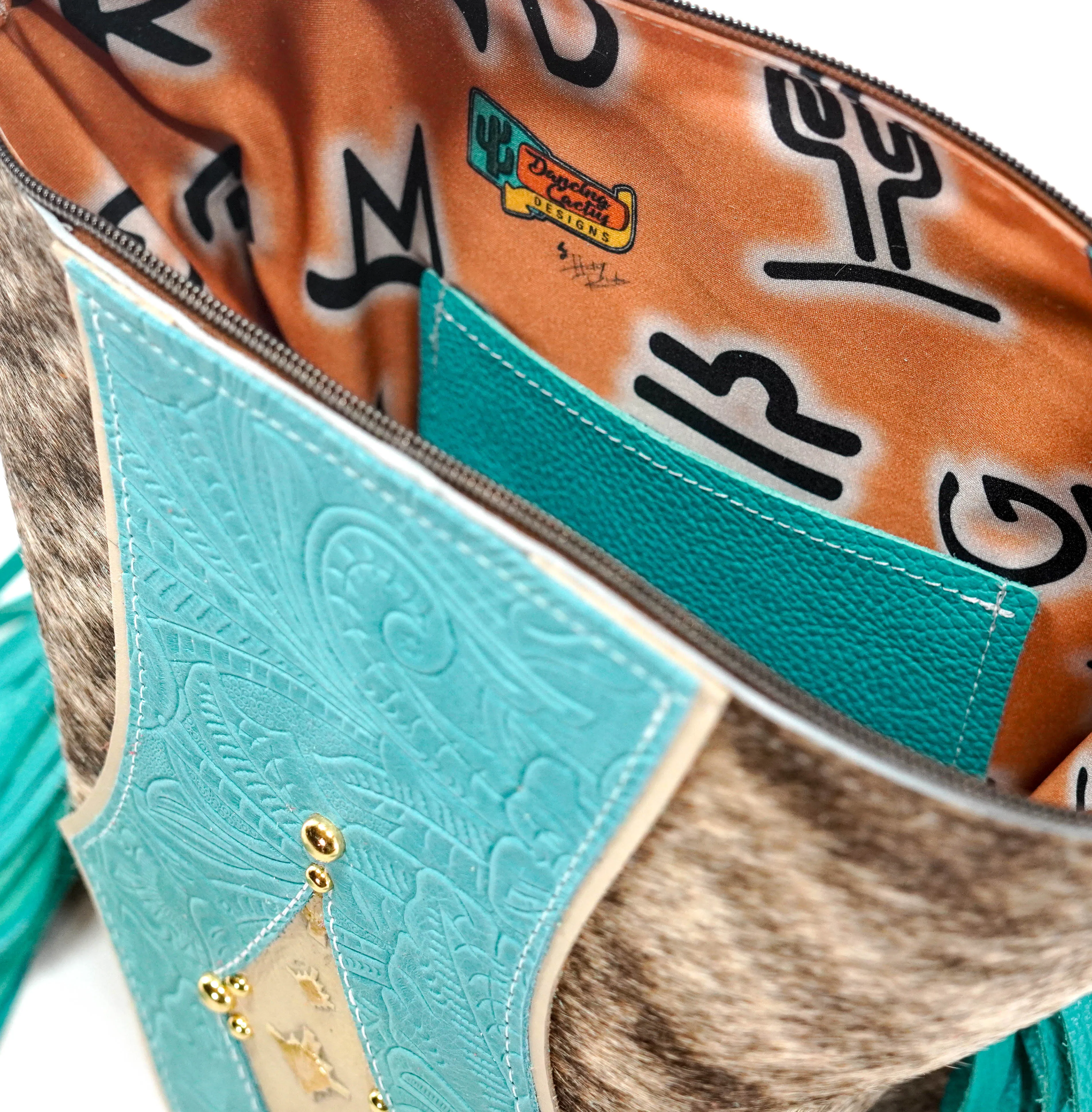 Wynonna - Brindle w/ Turquoise Denver Tool